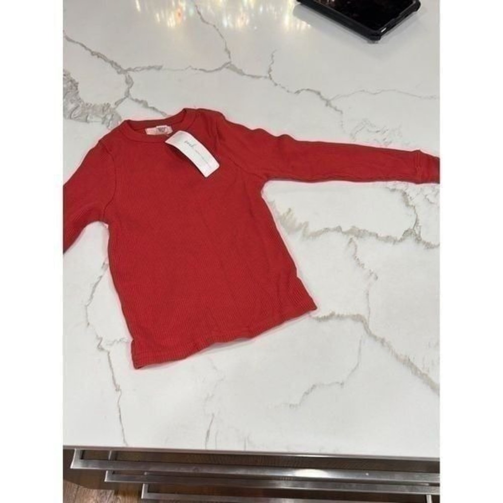 Peek red thermal long sleeve‎ shirt size 2-3 new